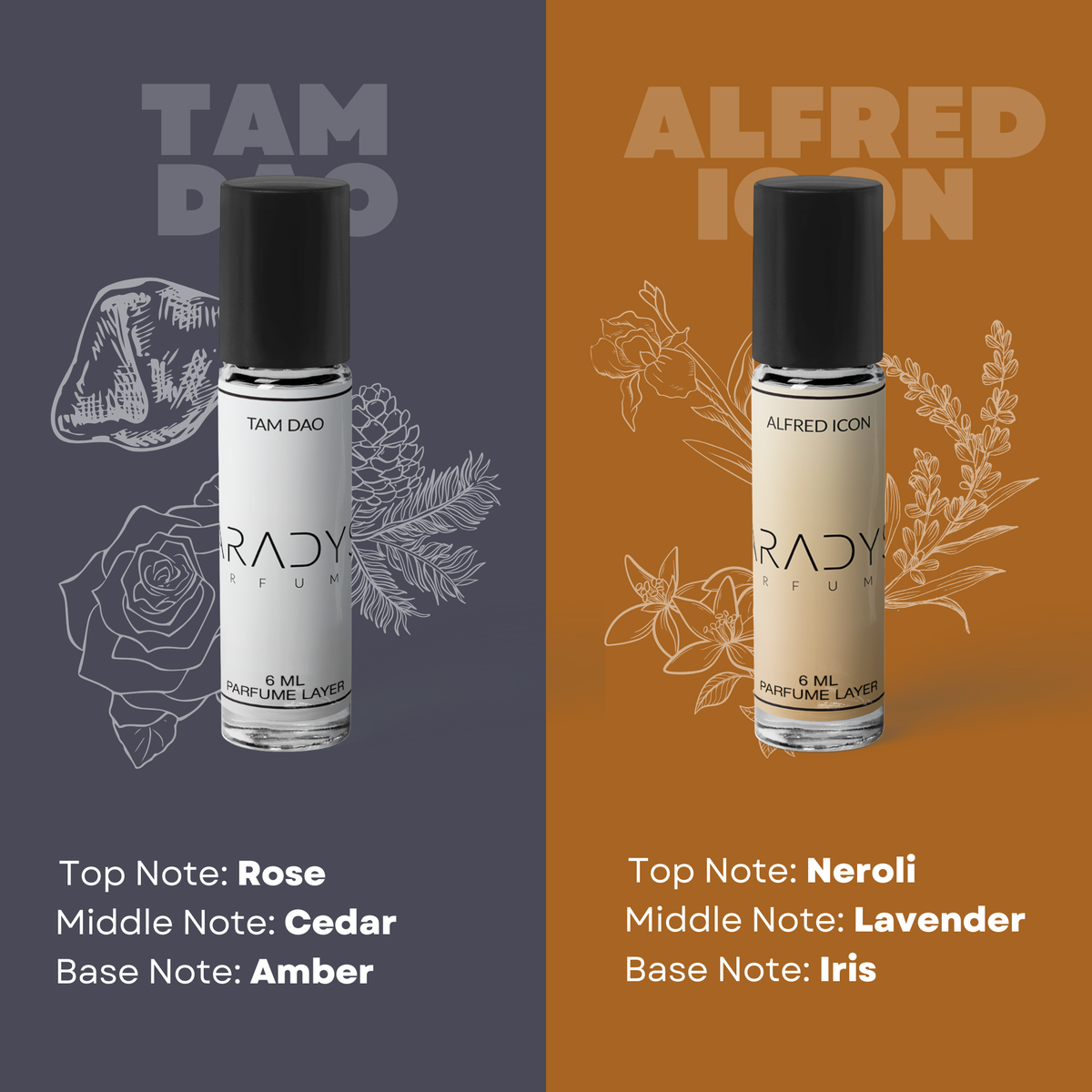 Celebrity Attar Set - Pack Of 4 | Tam Dao | Alfred Icon | Cool Water | The Vikings