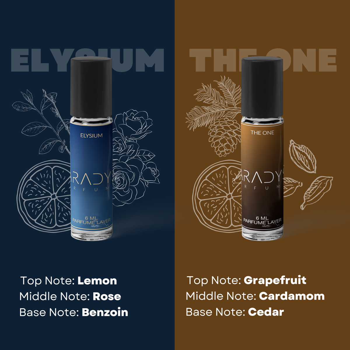 CEO Men Attars - Pack Of 4 | The One | Ombre Nomade | One Million | Elysium