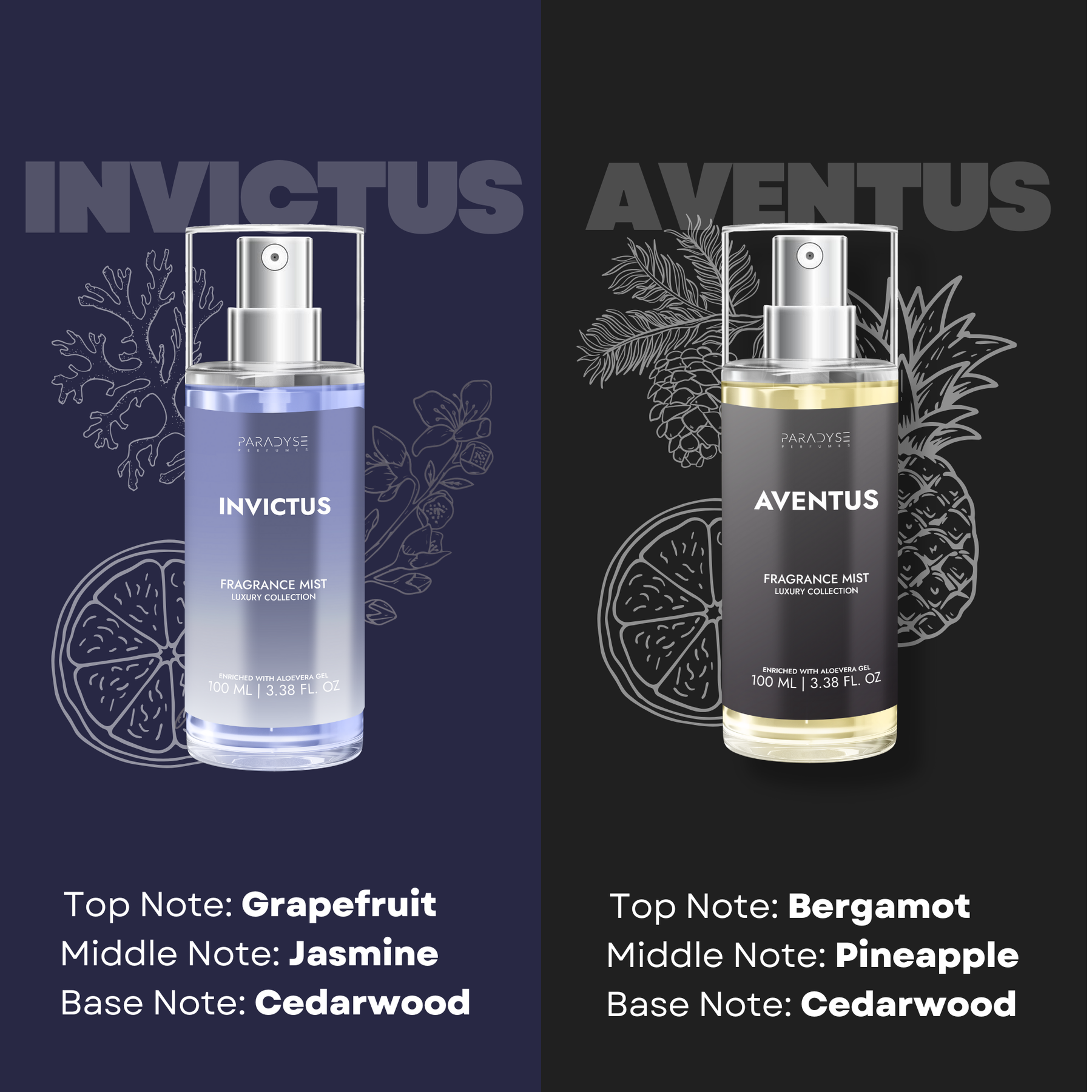 Body Mist For Office - Pack Of 4 | Invictus | Aventus | BR 540 | Savage