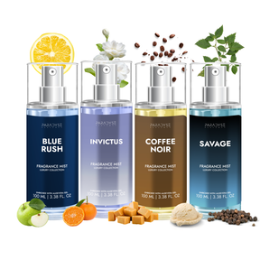 CEO Men Body Mists - Pack Of 4 | Blue Rush | Savage | Coffee Noir | Invictus