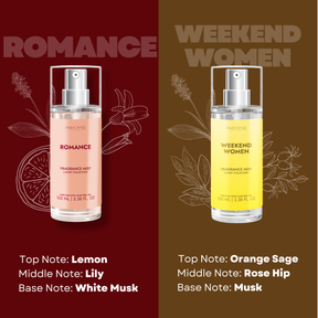 Body Mist For Bride - Pack Of 4 | Secret Bombshell | Weekend Women | Pure Seduction | Romance