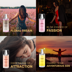 Body Mist For Women - Pack Of 4 | Flora | Pure Seduction | Weekend Women | Romance