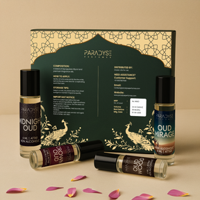Oud Attars - Midnight Oud | Crown Oud |  Oud Mirage |  Oud Wood | Pack Of 4