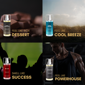 Body Mist For Groom - Pack Of 4 | Swiss Chocolate | Aventus | BR 540 | Savage