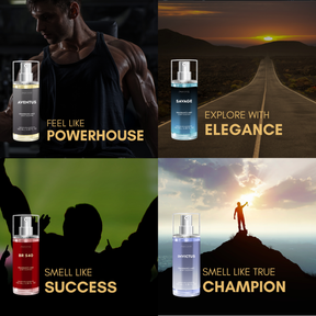 Body Mist For Office - Pack Of 4 | Invictus | Aventus | BR 540 | Savage