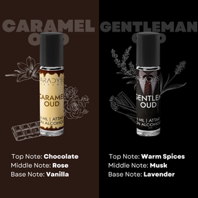 Middle East Oud Attars - Mafia Oud | Gentlemen Oud | Caramel Oud | 24KT Oud | Pack Of 4